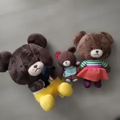 くまのがっこう ぬいぐるみ 3点セット