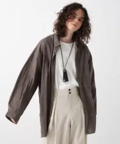 グレンチェックBIGシャツ(HARE)