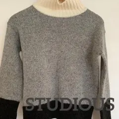 【冬物セール】STUDIOUS ニット　ハイネック　長袖　オシャレ着　秋冬
