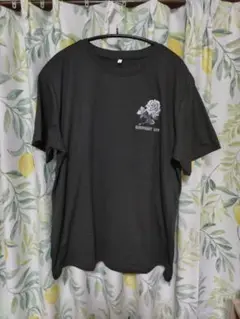 バラプリント 黒 Tシャツ XL