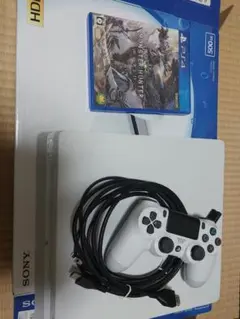 PS4 本体 CUH-2100A 500GB 白 MHW付き
