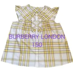 BURBERRY LONDON ノースリーブ黄色チェック 150のサムネイル