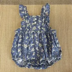 ロンパース　花柄　サイズ80   futafuta