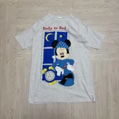 90s Disney ミッキー 大判プリント Tシャツ USA生地