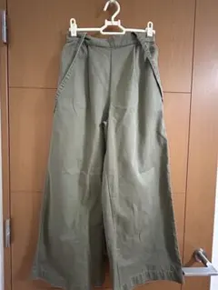 C.O.L.Z.A　コルザ　カーキ ガウチョパンツ 取り外し可能肩紐付き　M