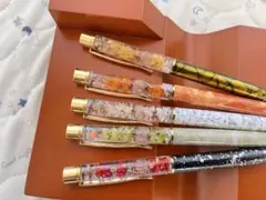 89 ハーバリウムボールペン　5本セット　ハンドメイド