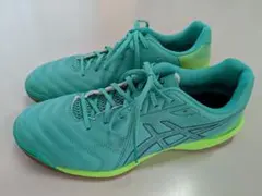ASICS CALCETTO WD 9 ターコイズ×ライムグリーン 27cmのサムネイル