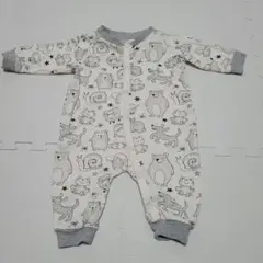 H&M 動物柄ロンパース 1-2M