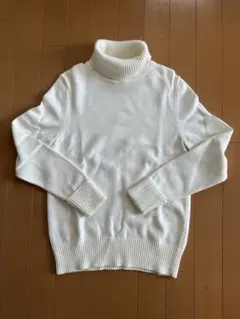 エディバゥアー　ホワイト タートルネック セーター