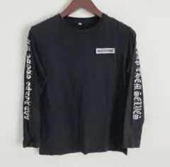 MASCHERANO【M】長袖カットソー♡黒♡ロングTシャツ♡メンズ