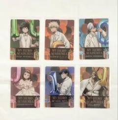 僕のヒーローアカデミア　10周年　アニメイト　特典　クリアカード　6枚セット