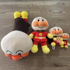 【4点セット】アンパンマン　ぬいぐるみ