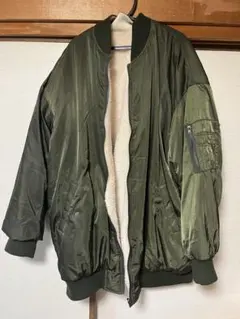 オリーブ MA-1スタイルジャケット リバーシブル