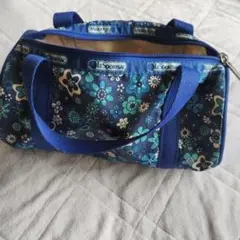 LeSportsac 花柄ポーチ ネイビー/ブルー