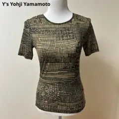 Y's Yohji Yamamoto 総柄シアーカットソー　パワーネットのサムネイル