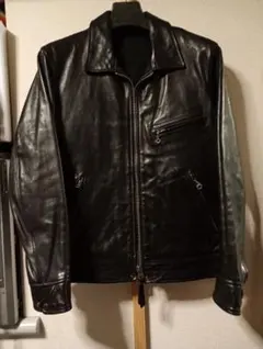 馬革 ホースハイドレザー　シングルライダースジャケット