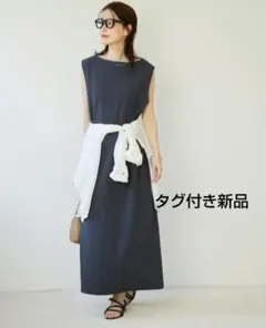 DISCOAT〔Noka〕カットジョーゼットボートネックワンピース