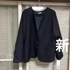 ノアンヌノーカラージャケット ネイビーのサムネイル