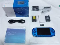 新品同様　PSP3000　ブルー　液晶画面、完全に無傷　ほとんど未使用に近い美品
