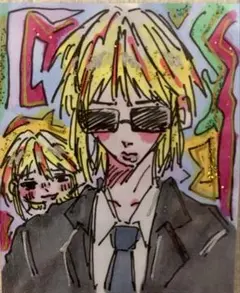 原画手描きイラスト グリッター仕上げ