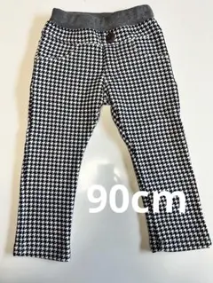 千鳥柄 裏起毛 ズボン 90cm