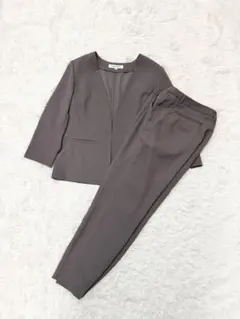 NATURAL BEAUTY BASIC セットアップ　ノーカラージャケット