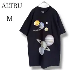 ALTRU 宇宙　Tシャツ　アート　グラフィック　古着 vintage 黒