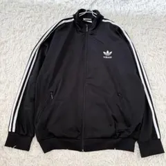 アディダス トラックジャケット ジャージ ブラック XL相当