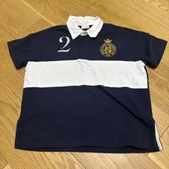 LOWRYS FARM ラガーシャツ ネイビー ホワイト