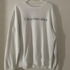 Calvin Klein Jeans ホワイト トレーナー