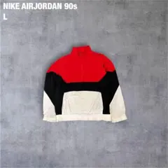 NIKE AIR JORDAN 90s ナイロンJKT L 赤黒白 ヴィンテージ