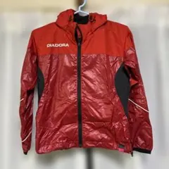 DIADORA フード付きジャケット 150 レッド