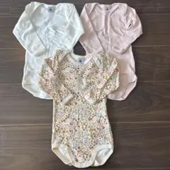 新品未使用品プチバトー　ロンパース3点セット90サイズ