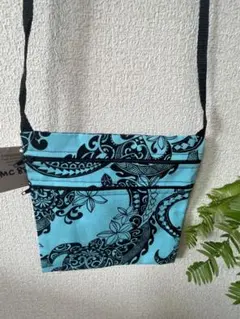 ハワイアンホヌ＆プルメリアデザイン ショルダーバッグ