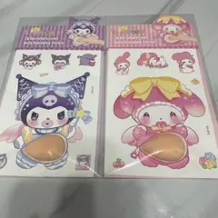 【2枚】クク•メロ　おなかシール　　大きめシール　5-1