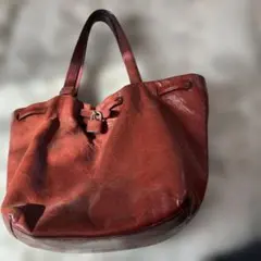 ダコタ　レザー製赤トートミニバッグ