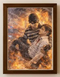 【水彩画アート】影が運んだ光 2L版写真用紙