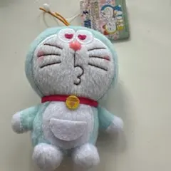 ふんわりカラードラえもん ぬいぐるみストラップ 水色 約10cm