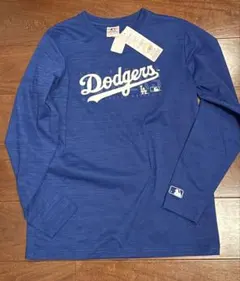 新品　MLB ドジャース　Tシャツ　ロンT　長袖　メンズ　ブルー　Mのサムネイル