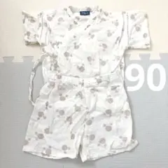 [お得]甚平 ミッキー ディズニー 男の子 女の子 90 西松屋 総柄