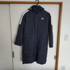 adidas ネイビー ダウンコート
