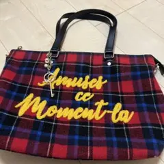 & chouette チェック柄トートバッグ