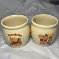 くまのプーさん スーベニアカップ陶器製 2個セット コップ ディズニーランド