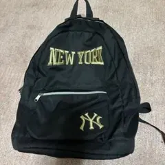 NEW YORK刺繍 ブラックリュック