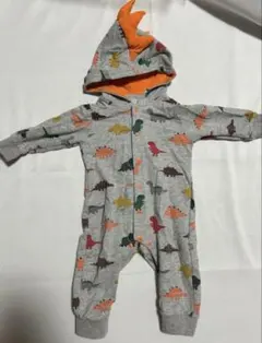 恐竜柄ロンパース