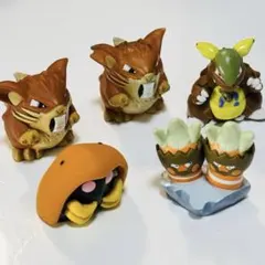 【５匹】【まとめ売り】 ポケモン 指人形 カブト ラッタ ガルーラ カメラテのサムネイル