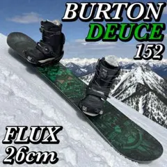 【3点セット】BURTON DEUCE 152 FLTX 26cm スノボ