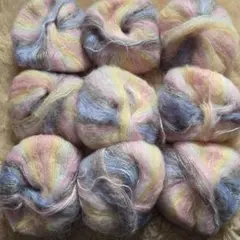 の*ん様 【新品未使用】マルチカラー　毛糸　9玉　225g