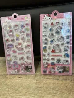 【海外正規品】ハローキティ 3Dステッカー 2枚セット