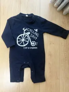 自転車デザインロンパース 80サイズ